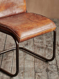 nkuku Narwana desk chair aged tan leather, UK version