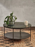 nkuku Karoko round marble coffee table 70cm, UK version