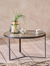 John Lewis nkuku Maba Metal Coffee Table, Antique Brass- Buy online at McGrocer