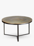 nkuku Maba coffee table antique brass, UK version