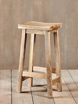 John Lewis nkuku Ambi Mango Wood Tall Stool, Natural- Buy online at McGrocer