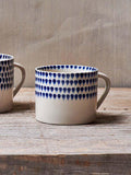 nkuku indigo drop ceramic mug set 200ml UK version
