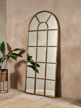 John Lewis nkuku Imoma Full Length Arch Window Wall Mirror, 180 x 80cm- Buy online at McGrocer
