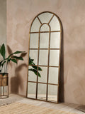 nkuku full length arch window wall mirror 180x80cm - British product
