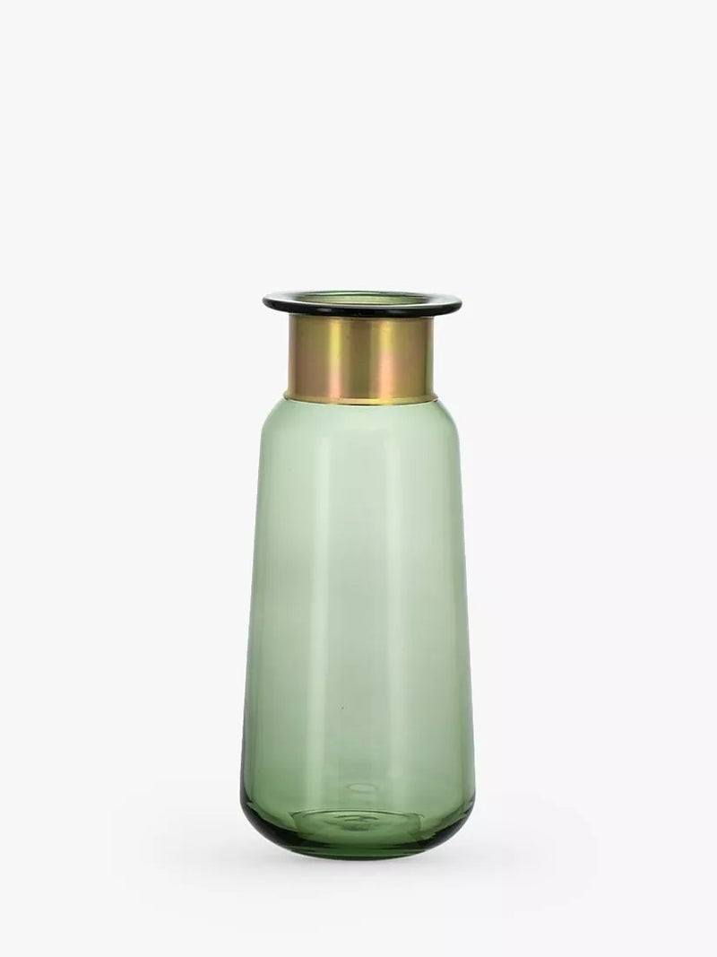 nkuku Miza vase decorative glass 32cm height, imported from the UK