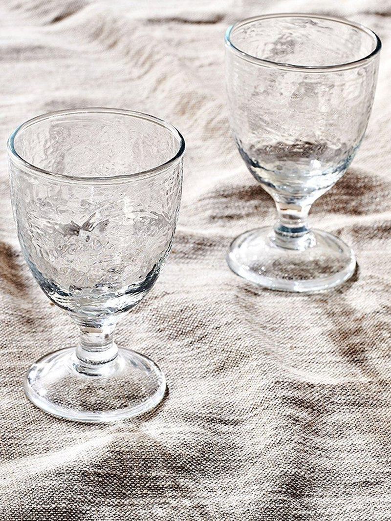 nkuku Yala wine glass set of 4 240ml clear (British brand)