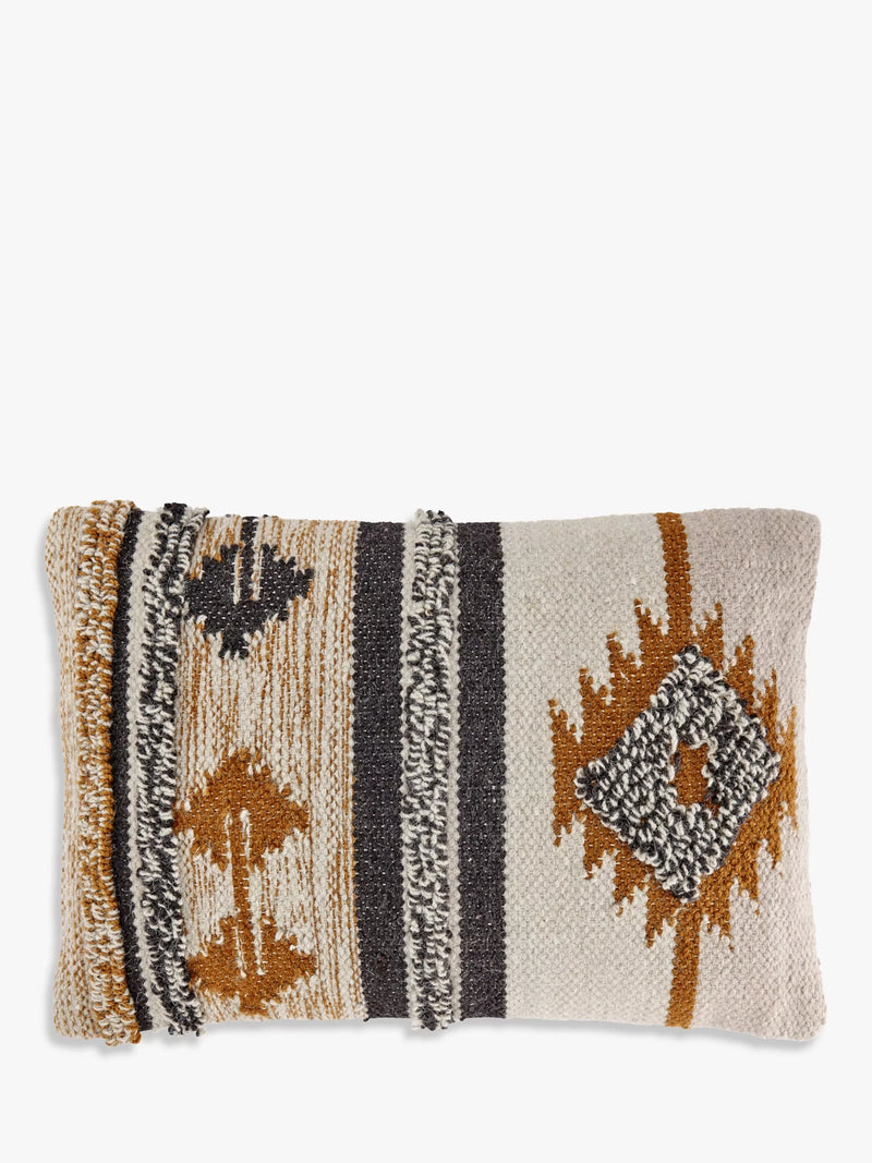 nkuku cushion cover mustard and grey 40x60cm, UK version