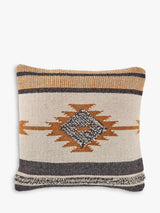 John Lewis Handwoven Wool and Cotton Cushion Cover in Mustard and Grey- Buy online at McGrocer