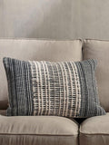 nkuku Mika cushion cover natural black 60x40cm - British product