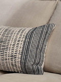 nkuku Mika cushion cover natural black 60x40cm - British product