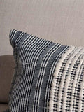 nkuku Mika cushion cover natural black 60x40cm - British product