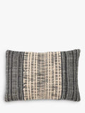 nkuku Mika cushion cover natural black 60x40cm - British product