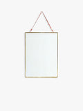 Nkuku Kiko glazed portrait frame in antique brass - British product