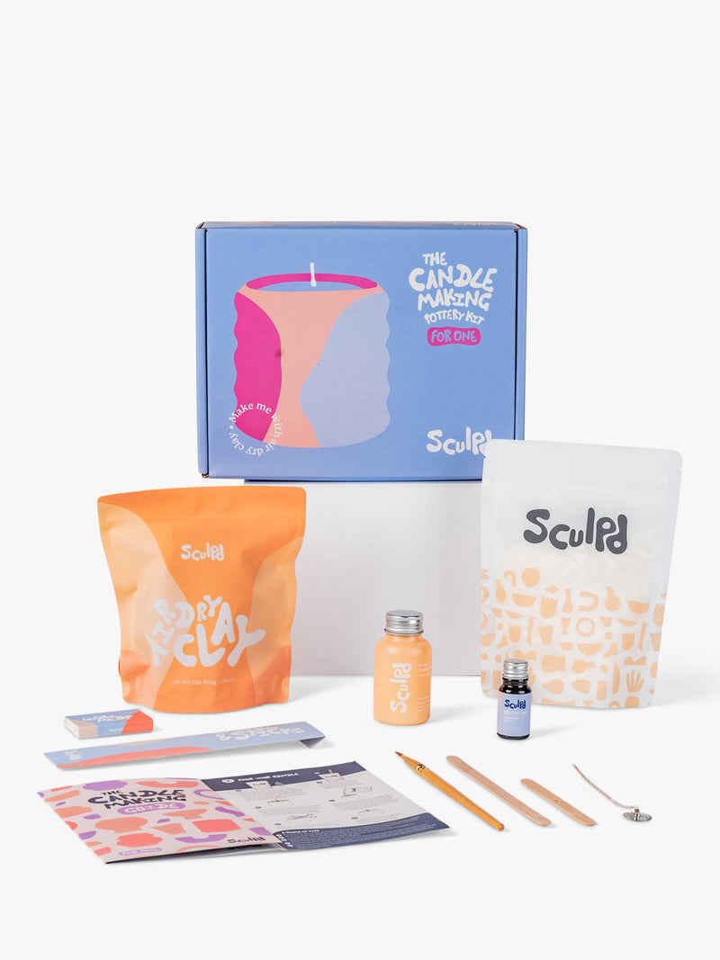 Sculpd candle making kit rose and peony (British brand)