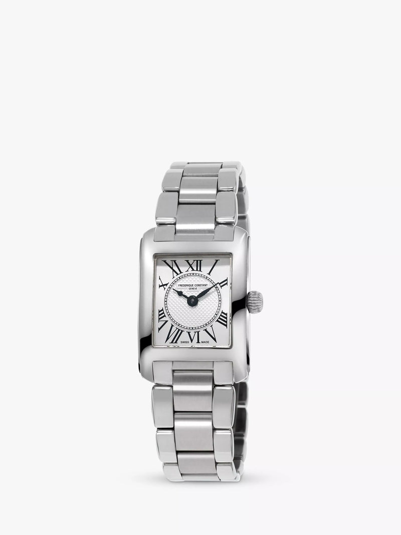 Frederique Constant Carrée women's silver watch 23mm, UK version