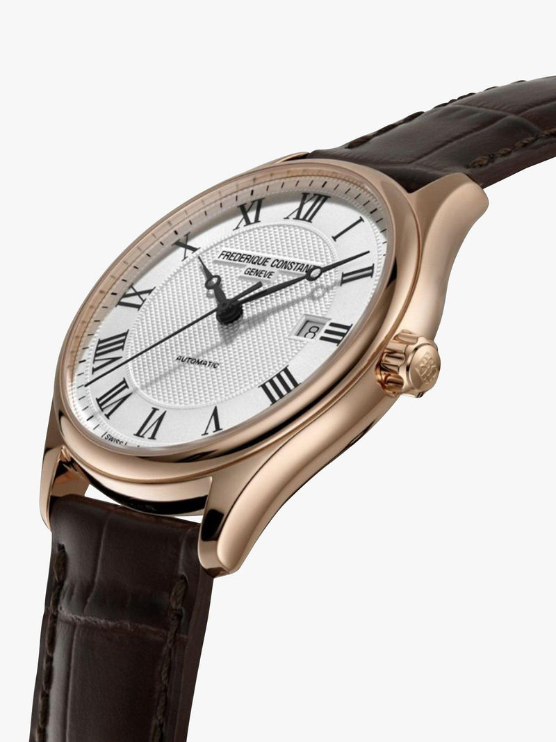 Frederique Constant automatic leather strap watch 40mm - British product