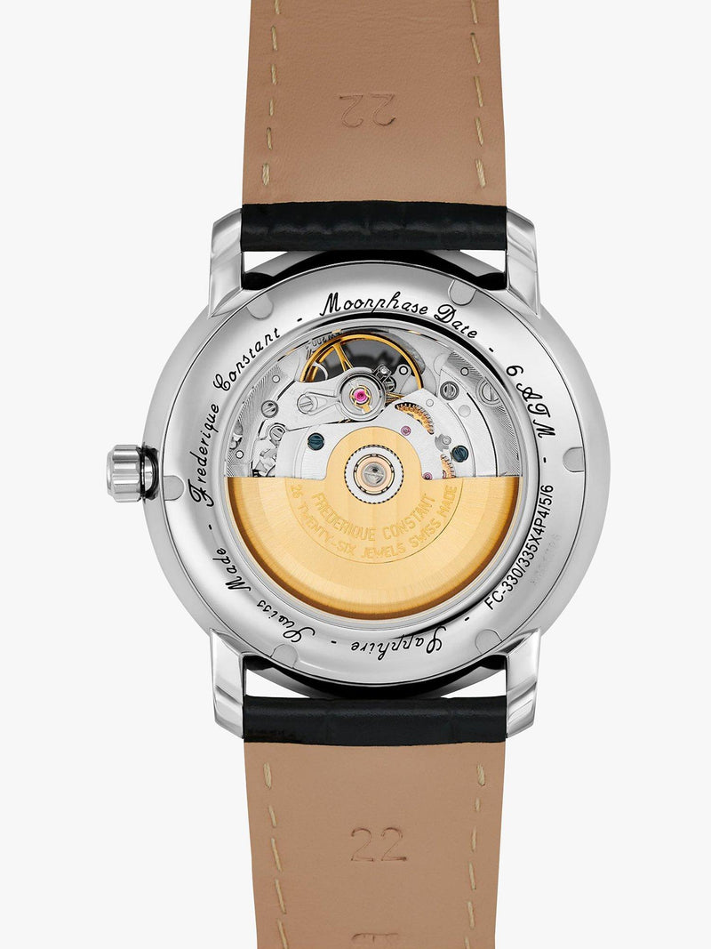 Frederique Constant moonphase watch leather strap 40mm, UK version