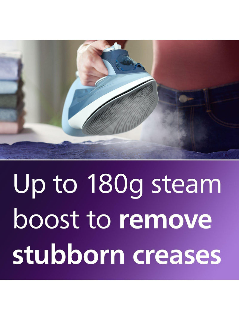 Philips 5000 Series steam iron blue - British product