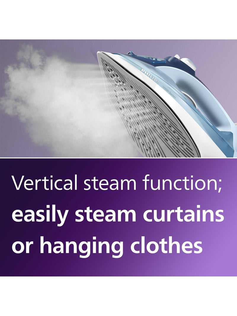 Philips 5000 Series steam iron blue - British product