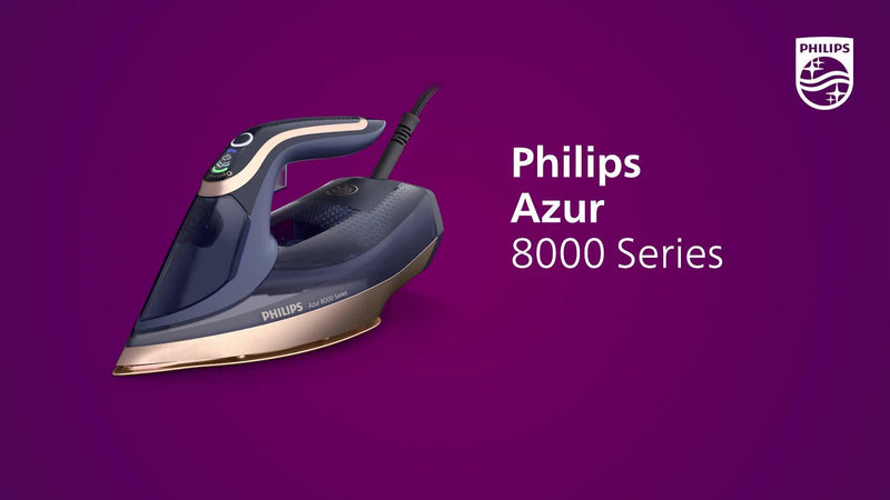 Philips Azur 8000 Series steam iron DST8020/26 Light Blue, UK version