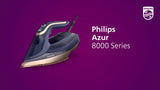 Philips Azur 8000 Series steam iron DST8020/26 Light Blue, UK version