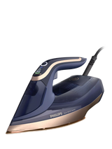John Lewis Philips Azur 8000 Series SteamGlide Elite Steam Iron, Dark Blue- Buy online at McGrocer