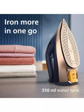 Philips Azur 8000 steam iron dark blue ceramic sole plate, UK version