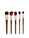 Spectrum Pantherine 5-piece face makeup brush set, UK version