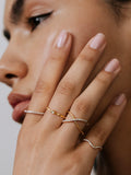 Monica Vinader Kiss Diamond Ring in gold, UK version
