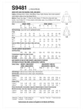 Simplicity sewing pattern S9481 unisex top, UK version
