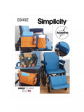 Simplicity sewing pattern for wheelchair accessories S9492 (British brand)