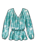 Simplicity misses blouses sewing pattern S9604, UK version