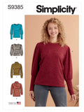 Simplicity sewing pattern S9385, imported from the UK