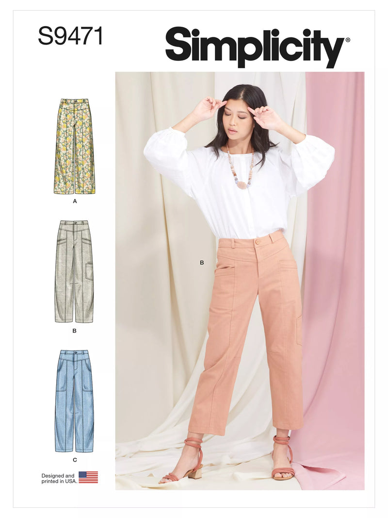 Simplicity Misses' Cropped Pants Sewing Pattern