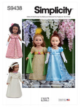 John Lewis Simplicity Regency Style Doll Dress Sewing Pattern S9438 OS- Buy online at McGrocer