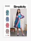 Simplicity sewing pattern S9380 sweatshirt dress, imported from the UK