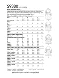 Simplicity sewing pattern S9380 sweatshirt dress, imported from the UK