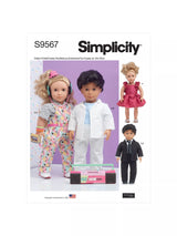 John Lewis Simplicity 80s Style Outfits Sewing Pattern for 45cm Doll- Buy online at McGrocer