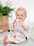 Cheeky Chompers baby teether comforter leopard spot, UK version