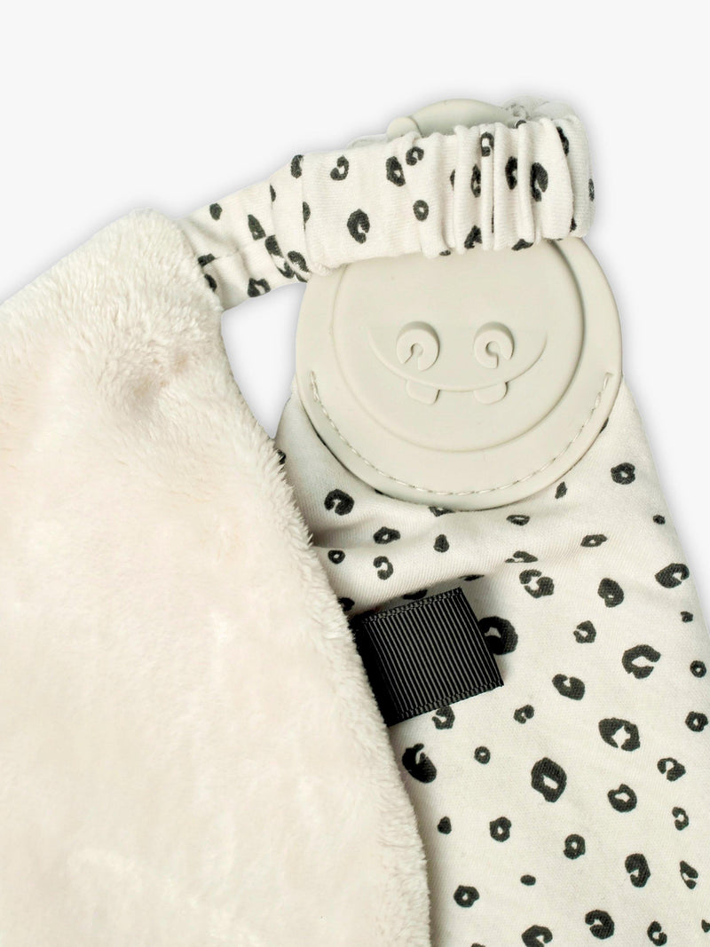 Cheeky Chompers baby teether comforter leopard spot, UK version