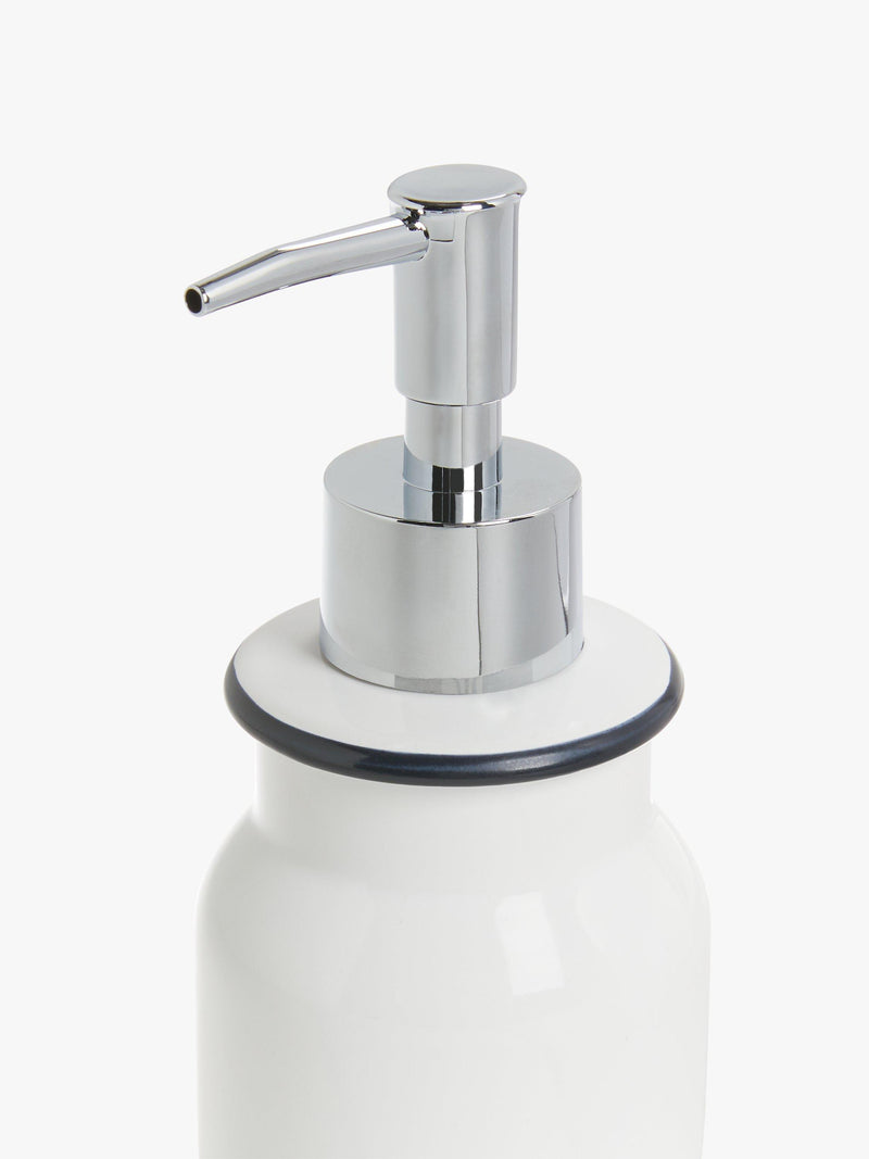 John Lewis enamel effect soap dispenser 250ml, imported from the UK