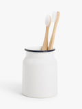 John Lewis enamel effect bathroom tumbler ceramic - British product