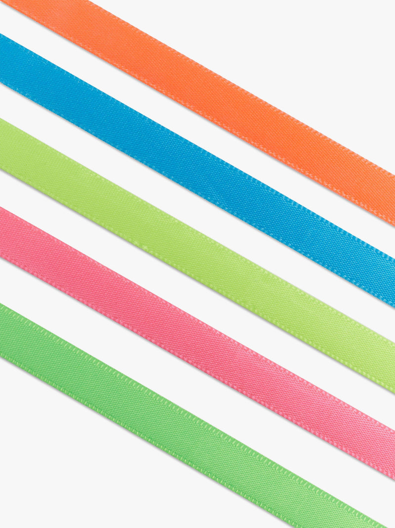John Lewis neon ribbon 2m pack of 5 - British product