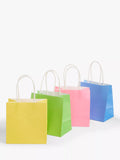 John Lewis bright pastel gift bags pack of 4 (British brand)