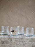nkuku Yala Hammered Glass Tumbler Set of 4 325ml