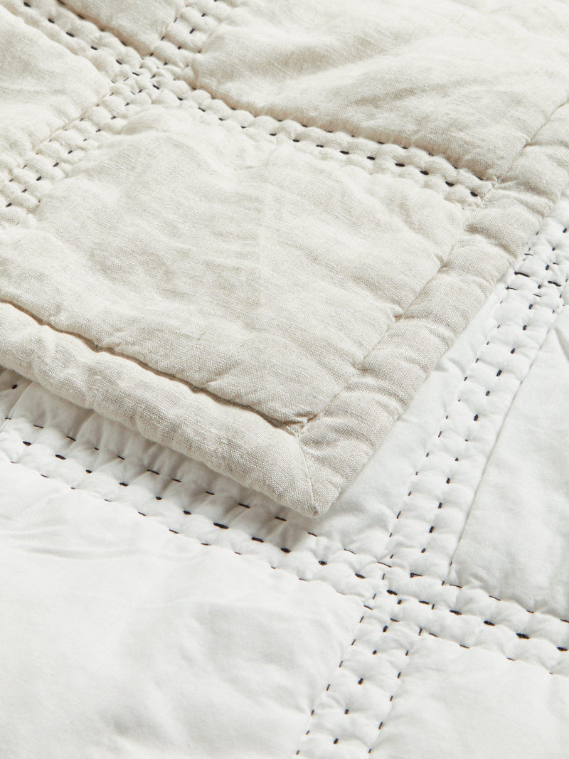 John Lewis linen blend quilt Natural super king size (British brand)