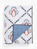 John Lewis trellis embroidery quilted bedspread 220x220cm, UK version