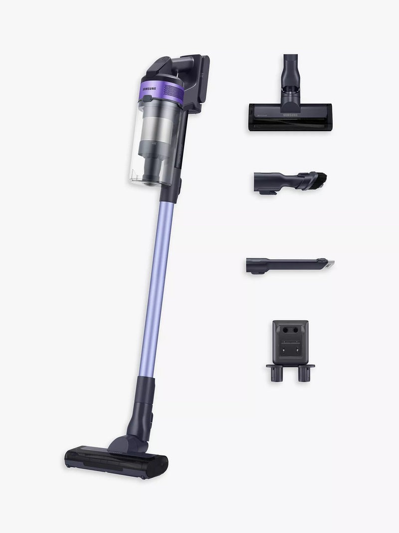 Samsung cordless stick vacuum cleaner in teal violet color (British brand)