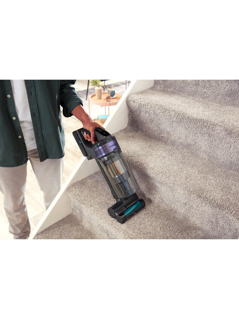 Samsung cordless stick vacuum cleaner in teal violet color (British brand)