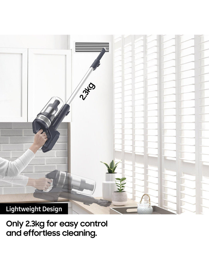 Samsung cordless stick vacuum cleaner in teal violet color (British brand)